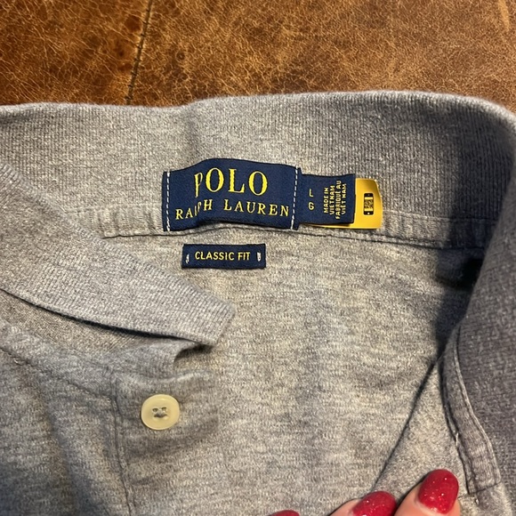 Polo Ralph Lauren men’s gray polo large classic fit - Picture 3 of 4